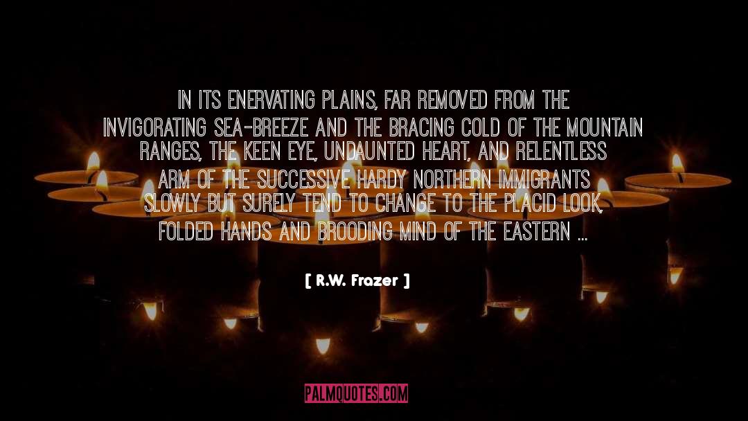 R.W. Frazer Quotes: In its enervating plains, far