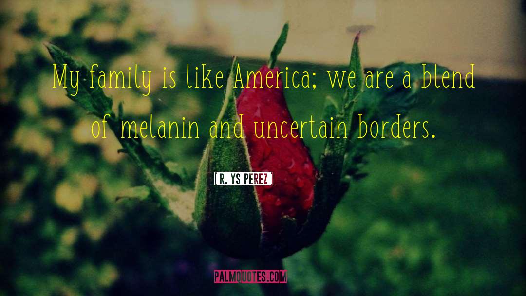 R. YS Perez Quotes: My family is like America;