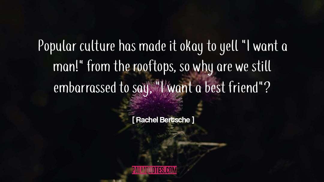 Rachel Bertsche Quotes: Popular culture has made it