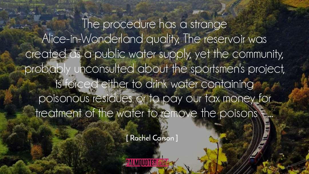 Rachel Carson Quotes: The procedure has a strange