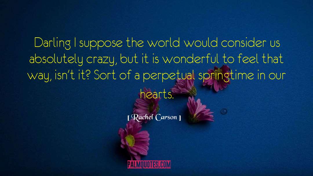 Rachel Carson Quotes: Darling <br> I suppose the