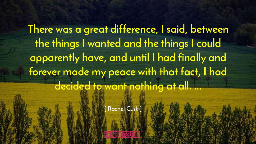 Rachel Cusk Quotes: There was a great difference,