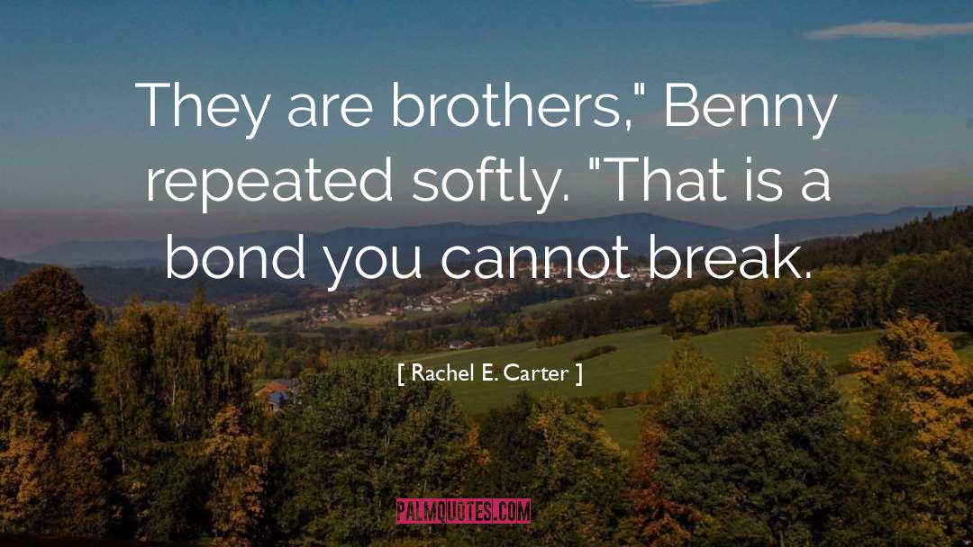 Rachel E. Carter Quotes: They are brothers,
