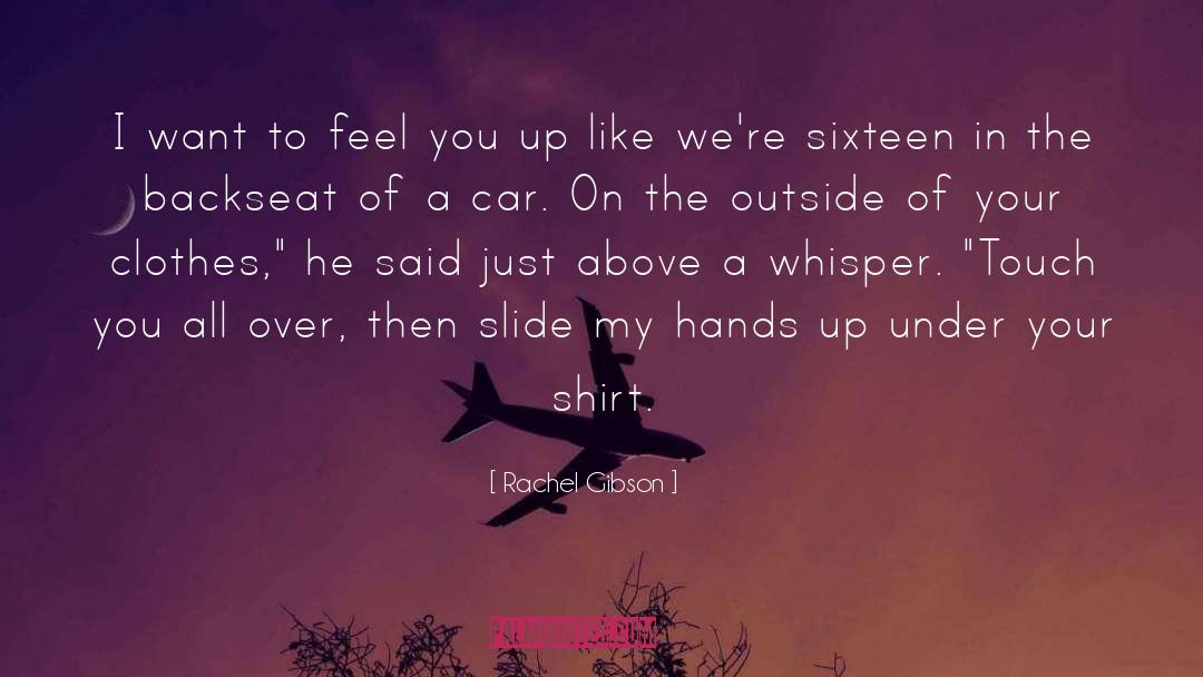 Rachel Gibson Quotes: I want to feel you