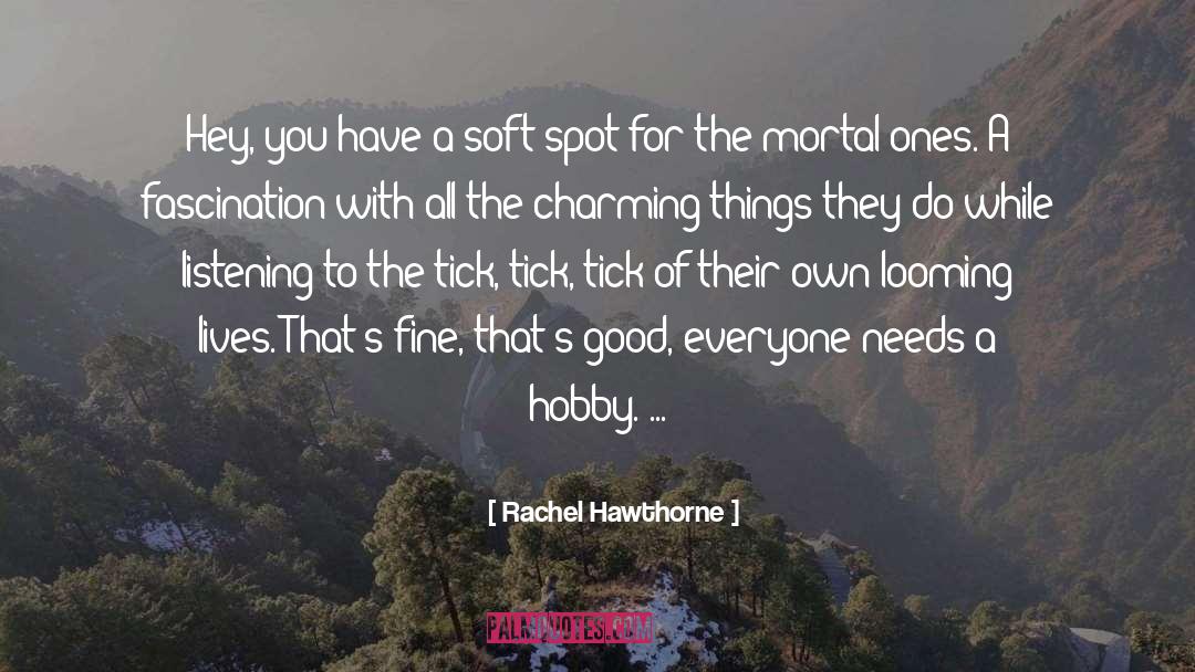 Rachel Hawthorne Quotes: Hey, you have a soft