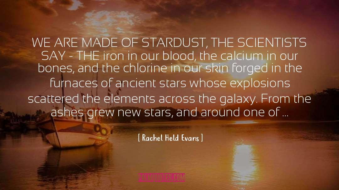 Rachel Held Evans Quotes: WE ARE MADE OF STARDUST,