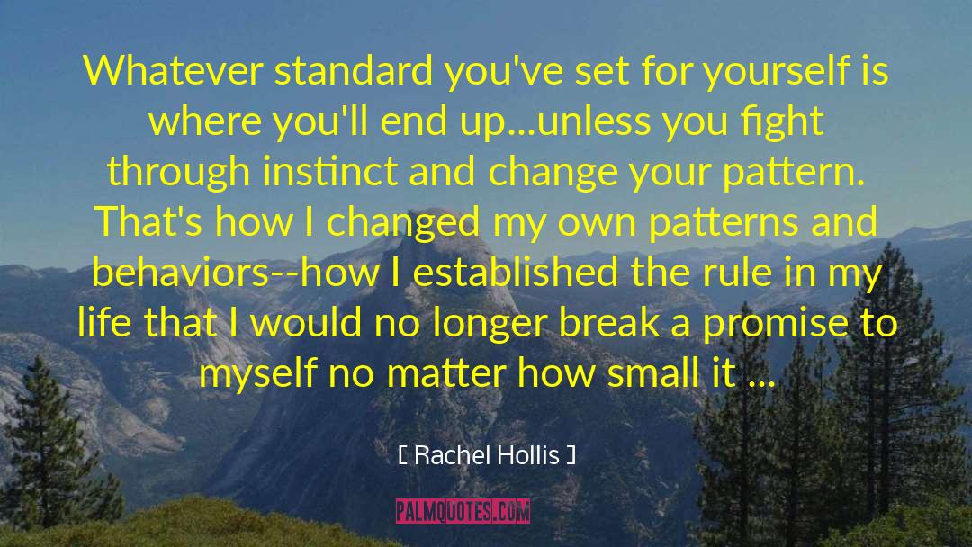 Rachel Hollis Quotes: Whatever standard you've set for