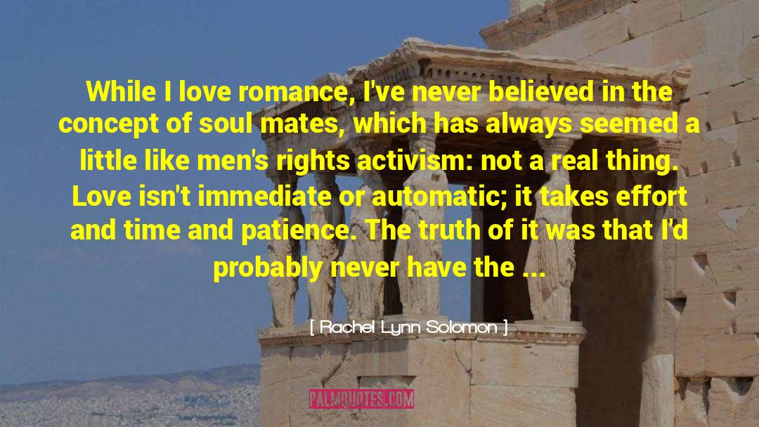 Rachel Lynn Solomon Quotes: While I love romance, I've