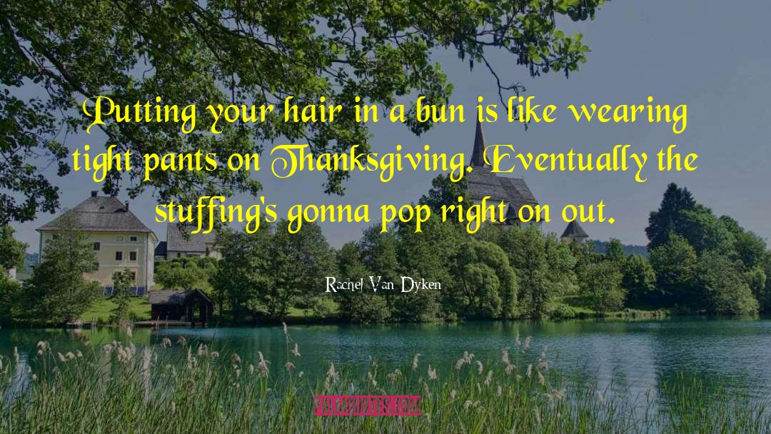 Rachel Van Dyken Quotes: Putting your hair in a