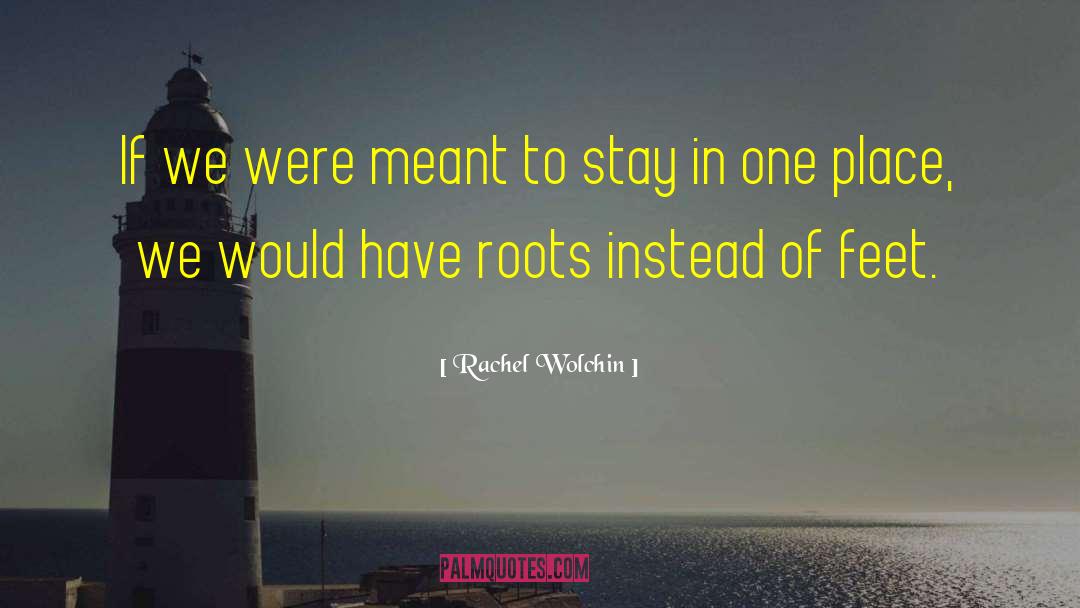 Rachel Wolchin Quotes: If we were meant to