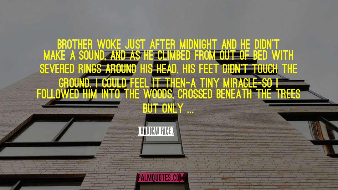 Radical Face Quotes: Brother woke just after midnight