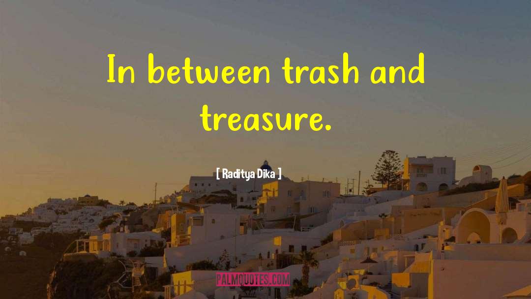 Raditya Dika Quotes: In between trash and treasure.