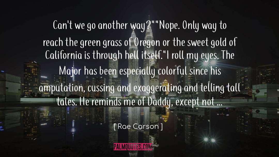 Rae Carson Quotes: Can't we go another way?