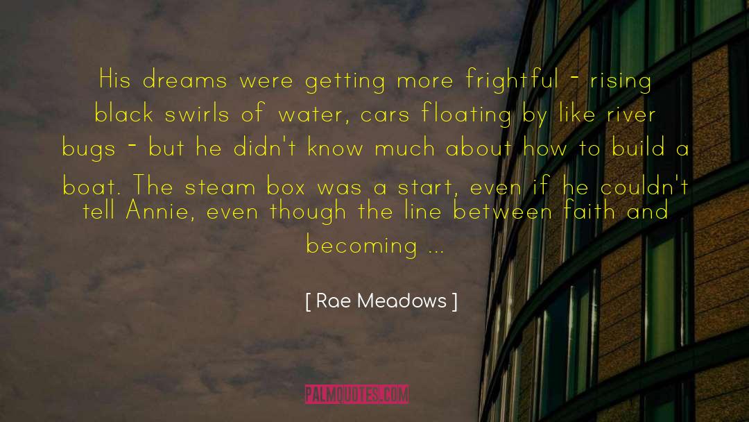 Rae Meadows Quotes: His dreams were getting more