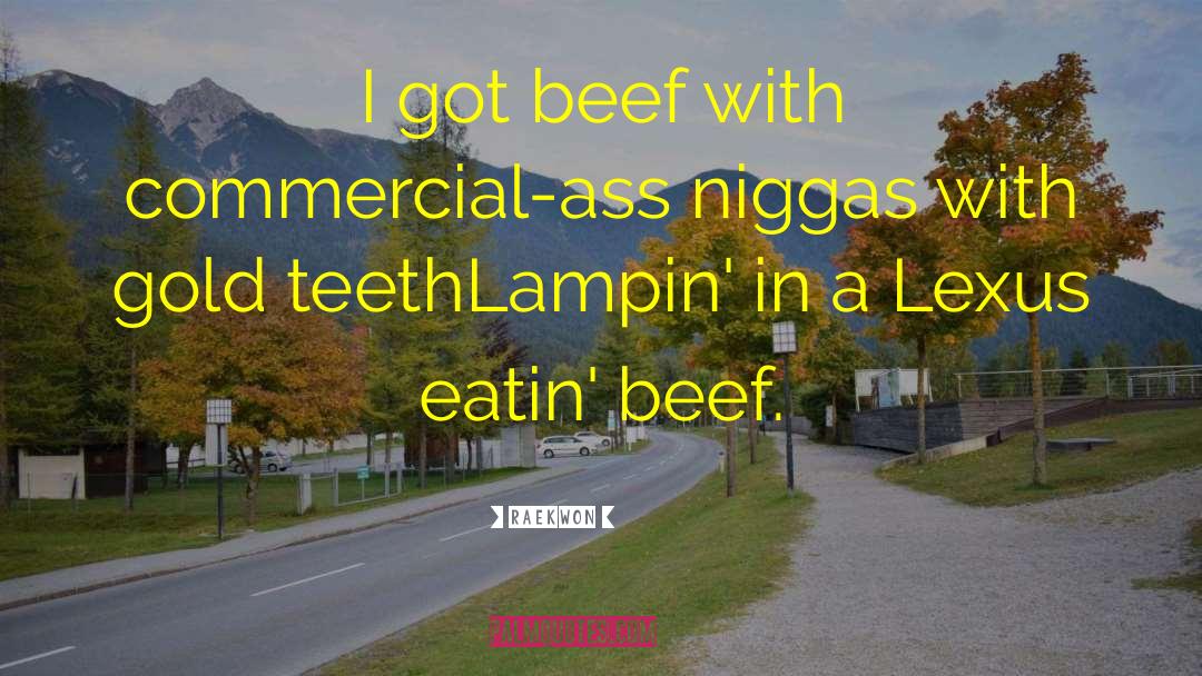 Raekwon Quotes: I got beef with commercial-ass
