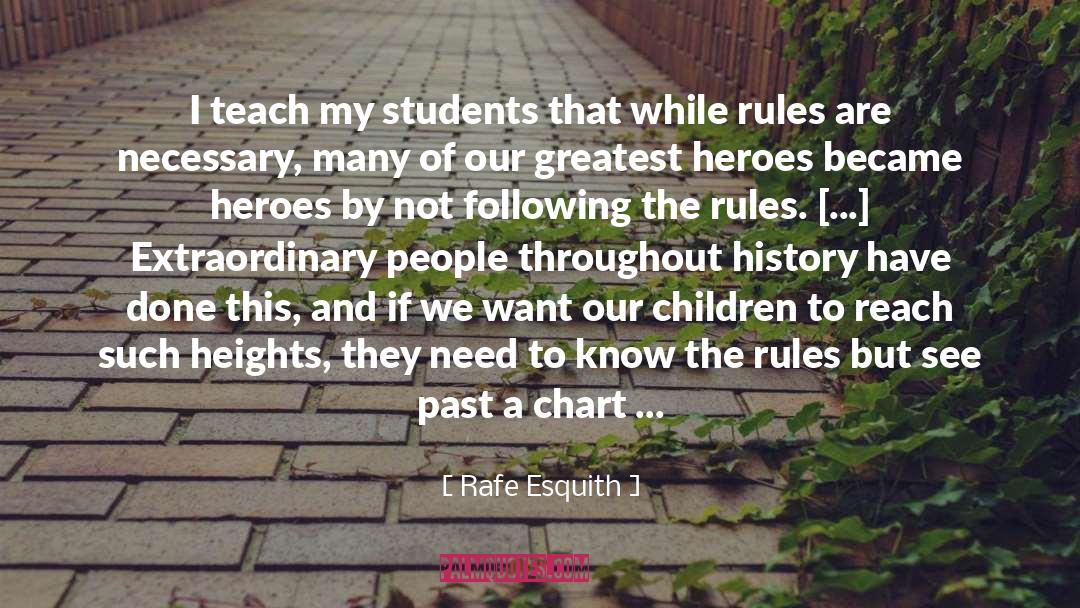 Rafe Esquith Quotes: I teach my students that