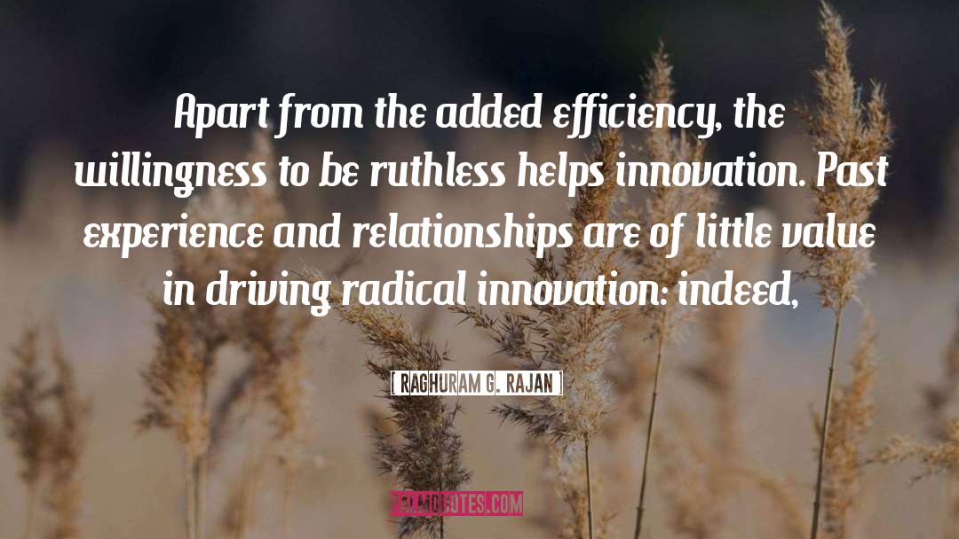 Raghuram G. Rajan Quotes: Apart from the added efficiency,