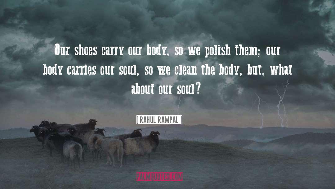 Rahul Rampal Quotes: Our shoes carry our body,