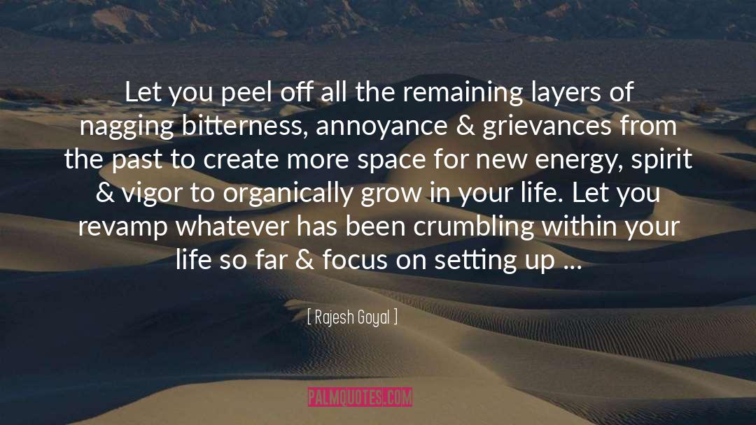 Rajesh Goyal Quotes: Let you peel off all