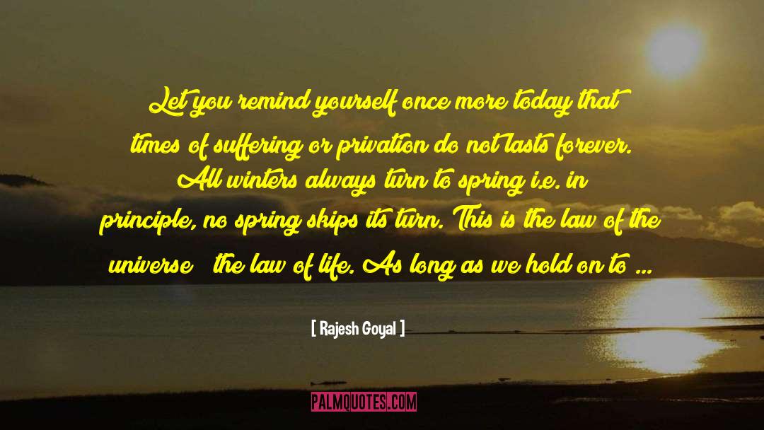 Rajesh Goyal Quotes: Let you remind yourself once