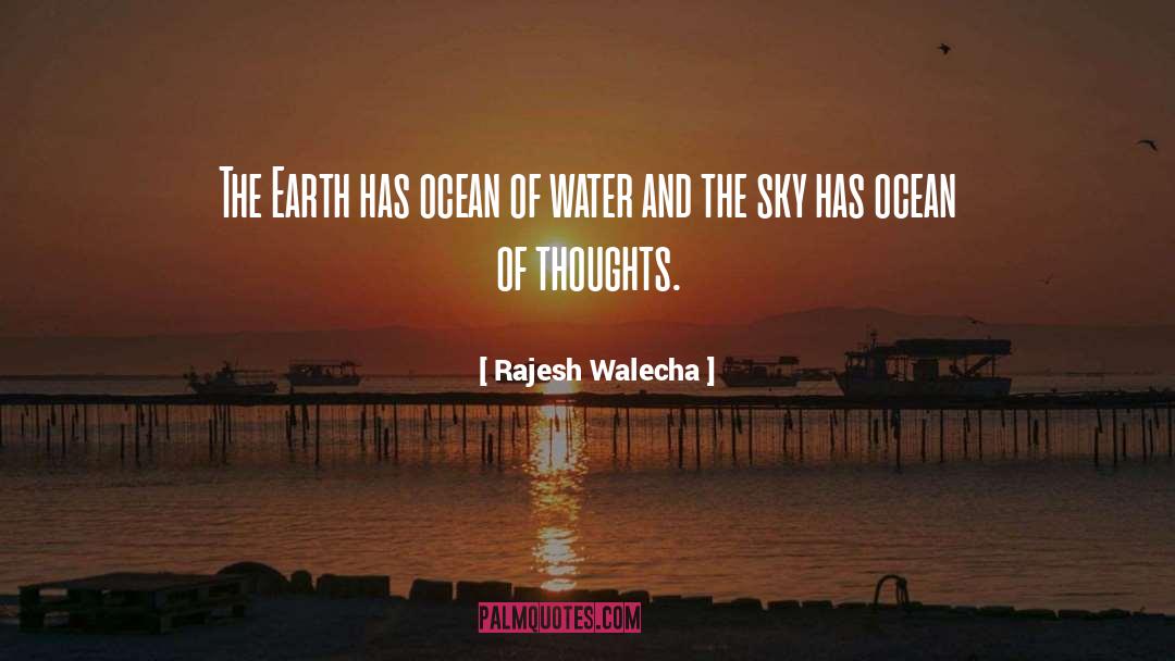 Rajesh Walecha Quotes: The Earth has ocean of