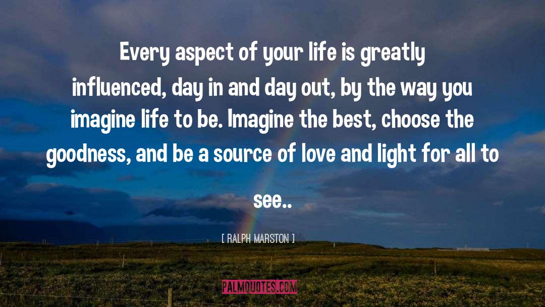 Ralph Marston Quotes: Every aspect of your life