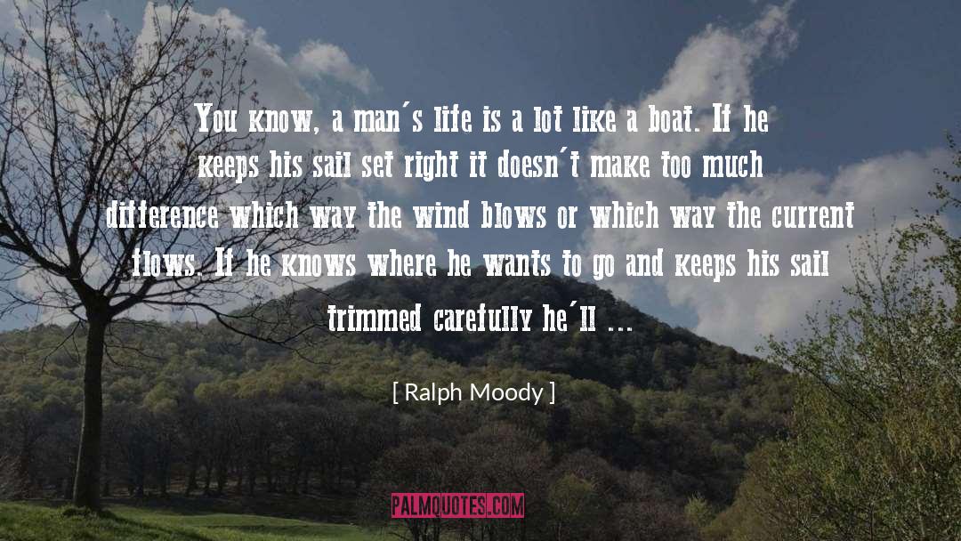 Ralph Moody Quotes: You know, a man's life