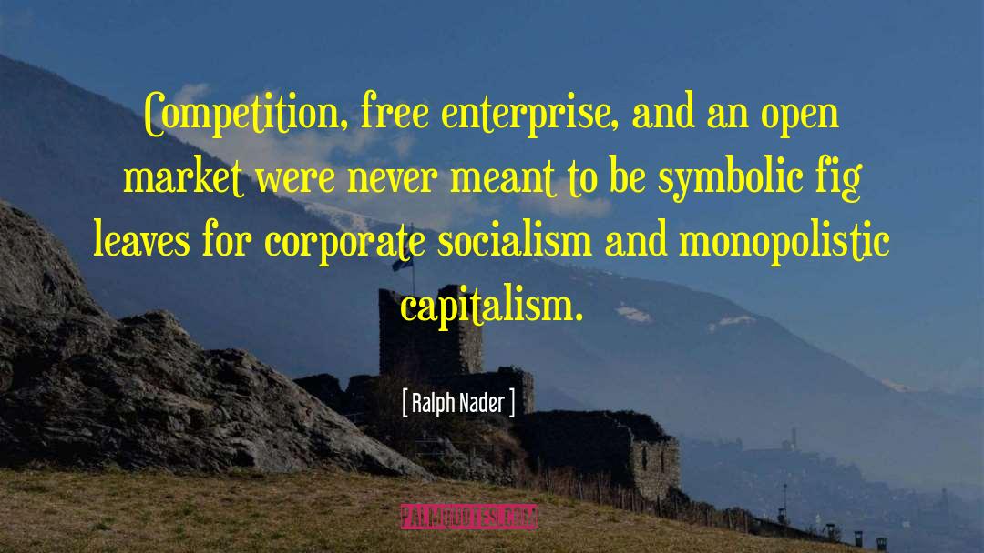 Ralph Nader Quotes: Competition, free enterprise, and an