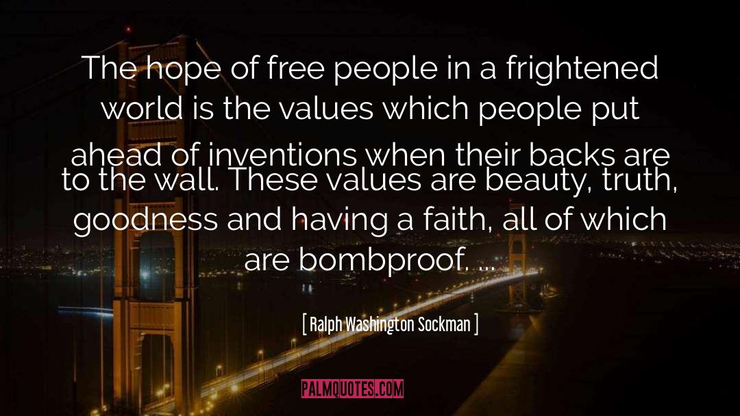 Ralph Washington Sockman Quotes: The hope of free people