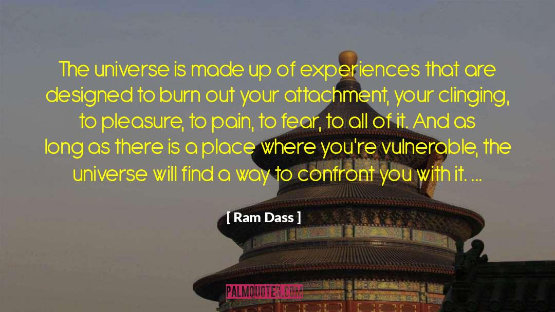 Ram Dass Quotes: The universe is made up