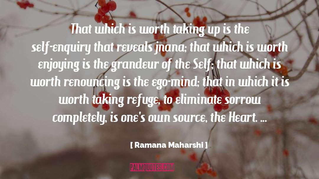Ramana Maharshi Quotes: That which is worth taking