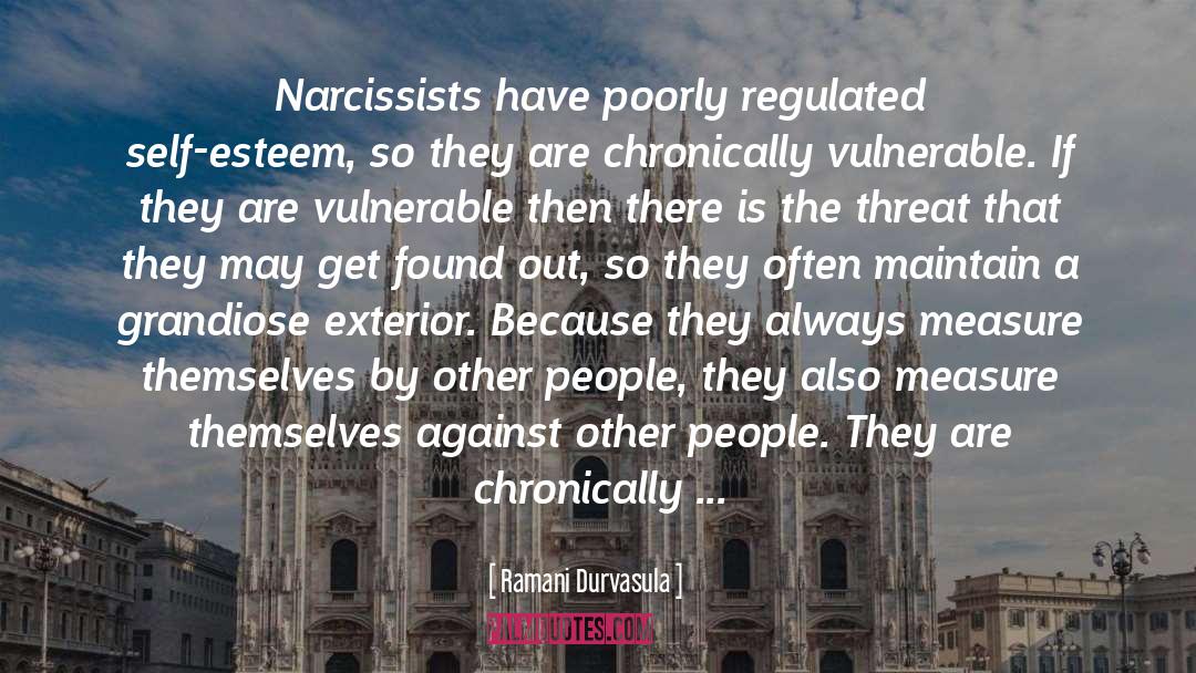Ramani Durvasula Quotes: Narcissists have poorly regulated self-esteem,