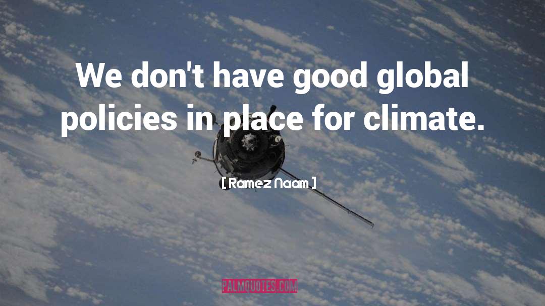 Ramez Naam Quotes: We don't have good global