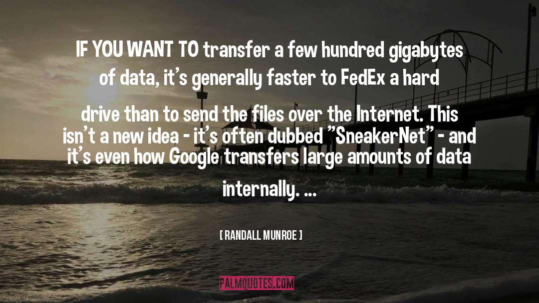 Randall Munroe Quotes: IF YOU WANT TO transfer