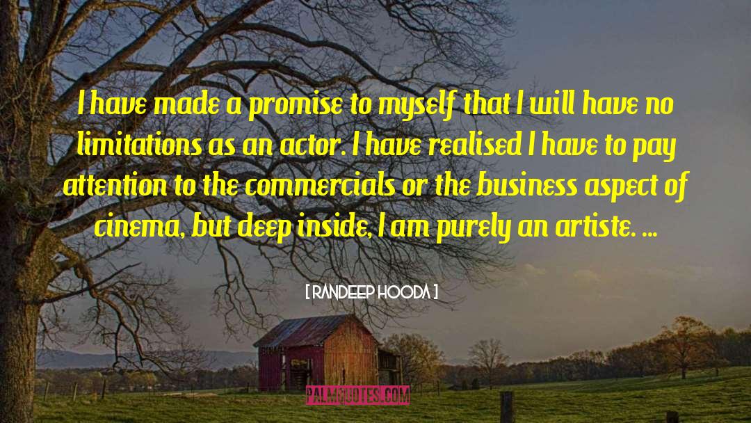 Randeep Hooda Quotes: I have made a promise