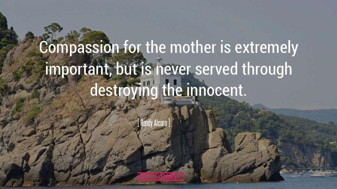 Randy Alcorn Quotes: Compassion for the mother is