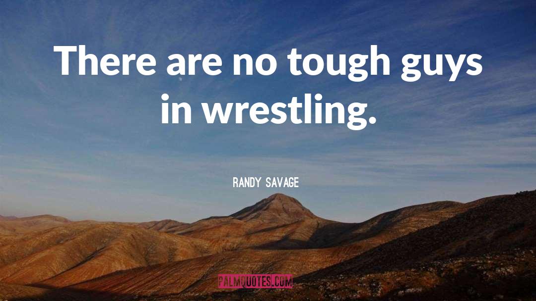 Randy Savage Quotes: There are no tough guys