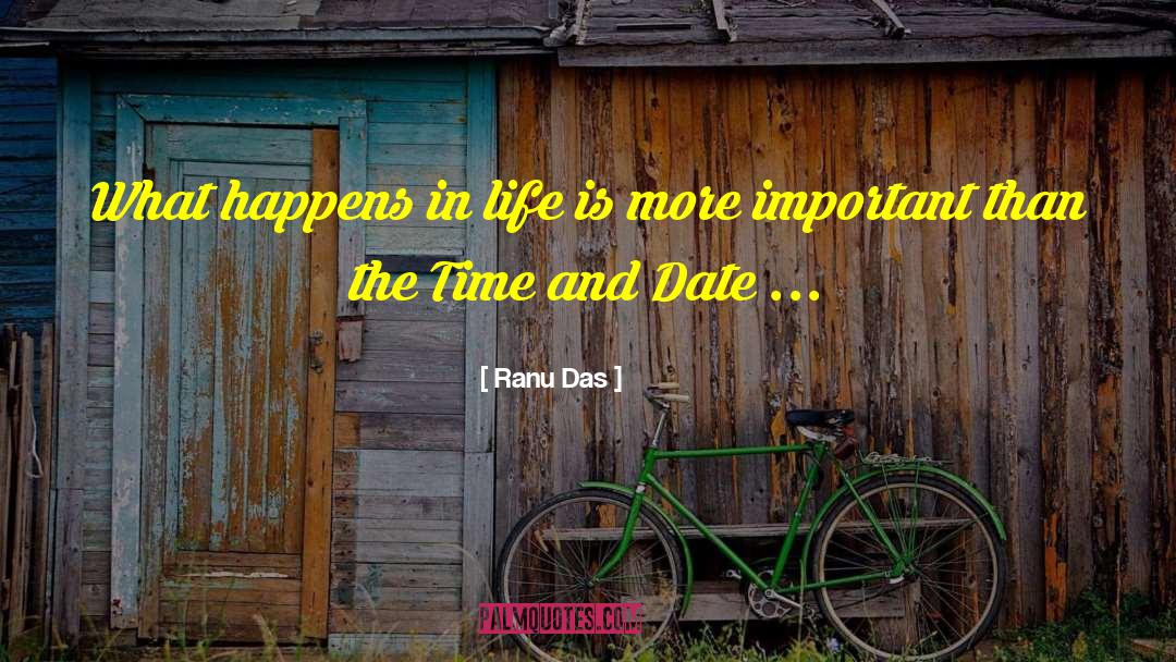 Ranu Das Quotes: What happens in life is