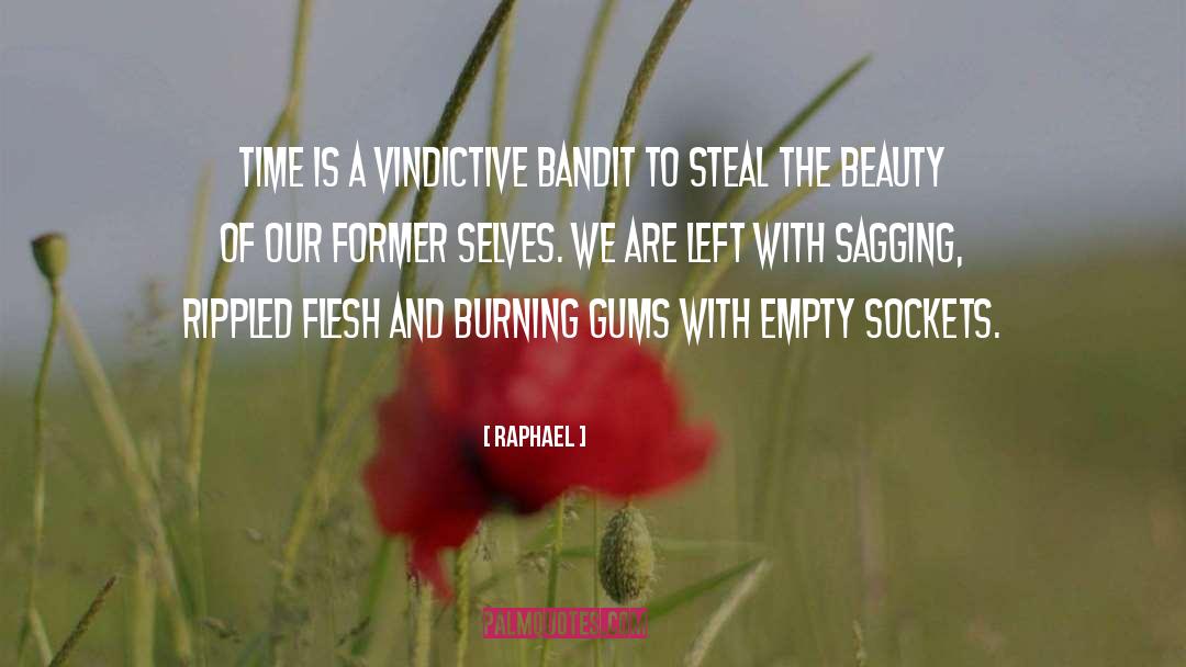 Raphael Quotes: Time is a vindictive bandit