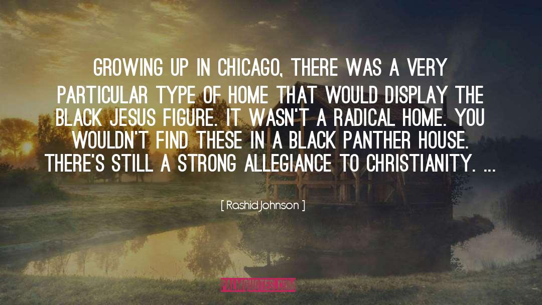 Rashid Johnson Quotes: Growing up in Chicago, there