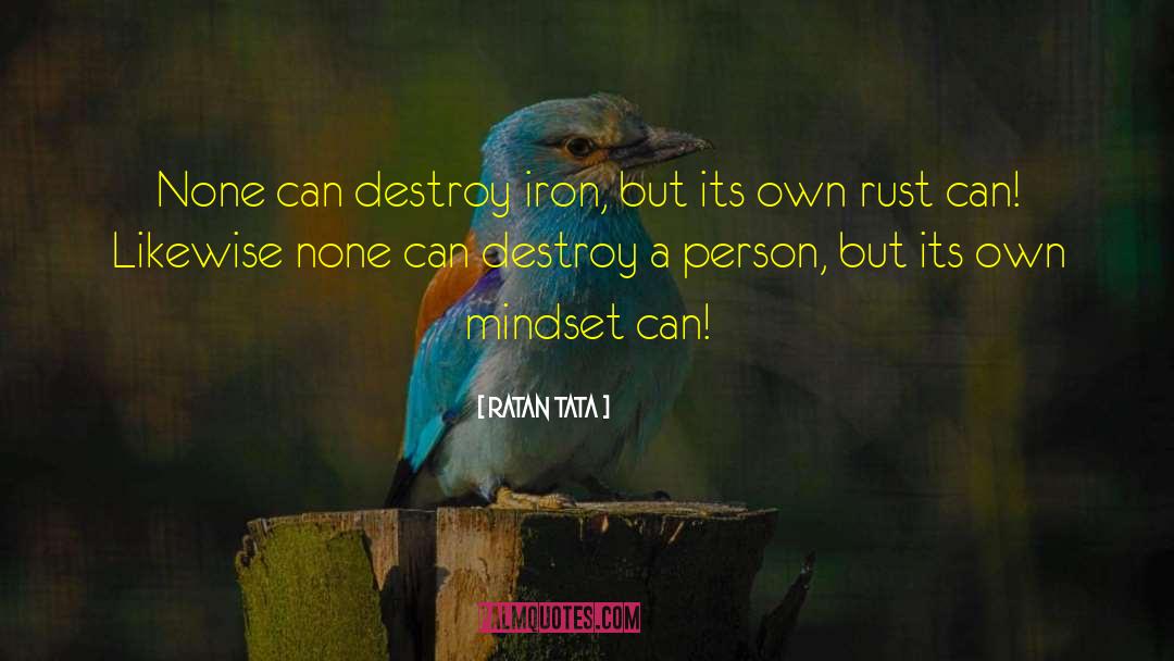 Ratan Tata Quotes: None can destroy iron, but