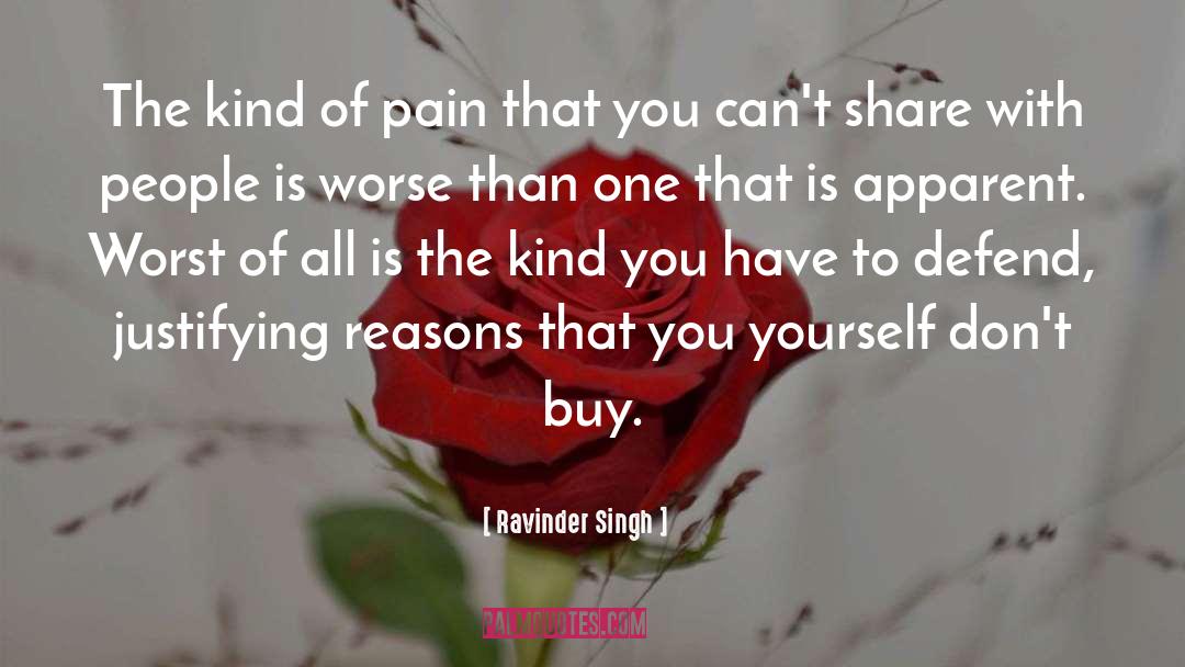 Ravinder Singh Quotes: The kind of pain that