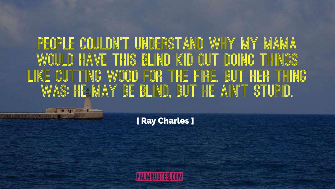 Ray Charles Quotes: People couldn't understand why my