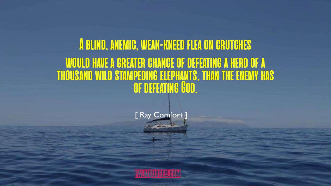 Ray Comfort Quotes: A blind, anemic, weak-kneed flea