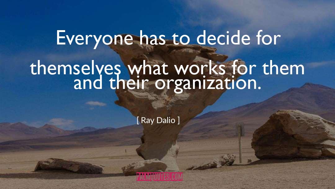 Ray Dalio Quotes: Everyone has to decide for