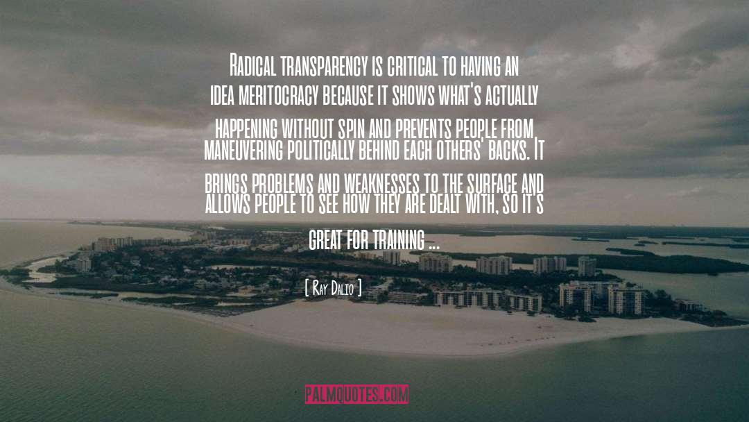 Ray Dalio Quotes: Radical transparency is critical to