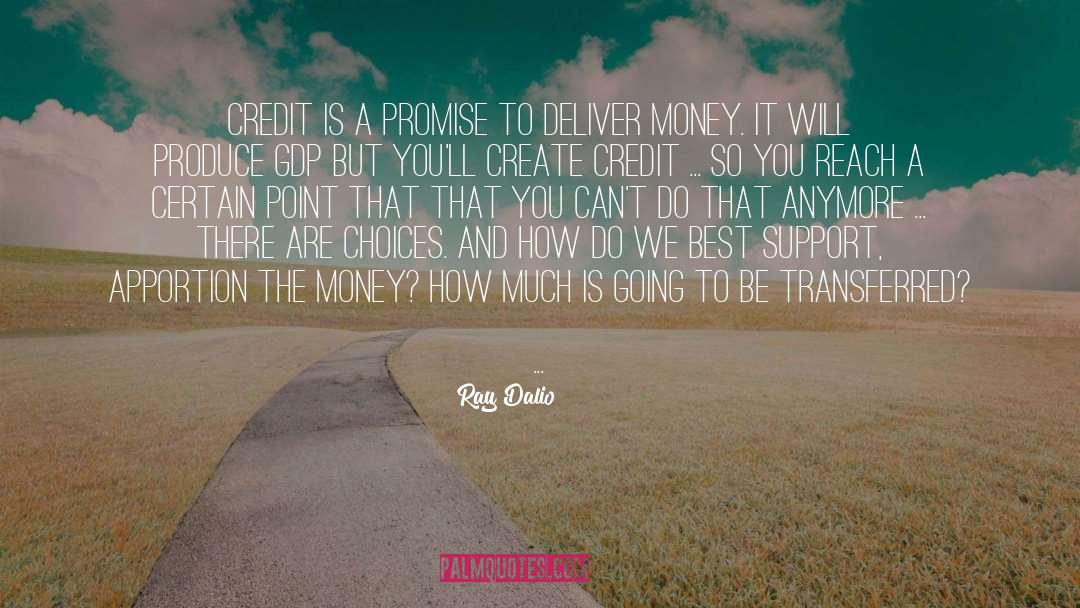 Ray Dalio Quotes: Credit is a promise to