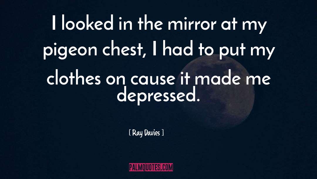 Ray Davies Quotes: I looked in the mirror