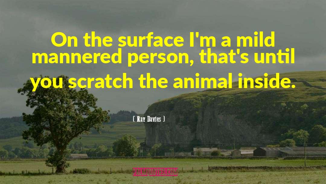 Ray Davies Quotes: On the surface I'm a