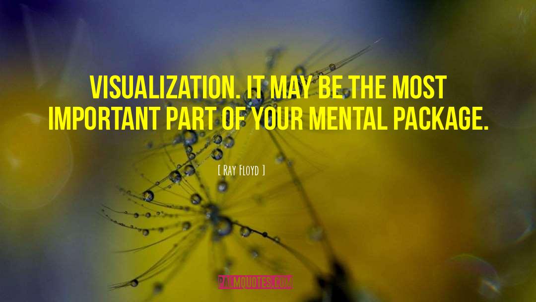 Ray Floyd Quotes: Visualization. It may be the